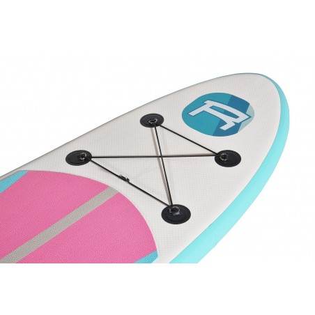 Pack Stand Up Paddle Gonflable 9'9 - INDIANA PINK ROHE 9'9" 30'' 4'' (297x76x10cm) - avec accessoires