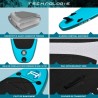 Pack Stand Up Paddle gonflable ROHE PACIFIC 10?6?? 30 ?? 6 ?? (320 x 76 x 15 cm) avec accessoires Pack Stand Up Paddle gonflable ROHE PACIFIC 10?6?? 30 ?? 6 ?? (320 x 76 x 15 cm) avec accessoires