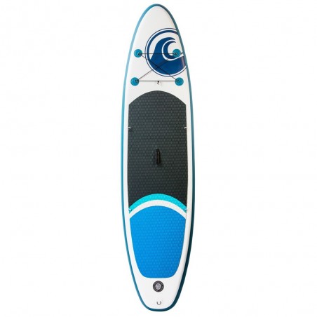 Stand up Paddle Gonflable WAVE 10'6 30'' 6'' (320x76x15cm) avec Pagaie, Leash, Pompe et Sac de Transport