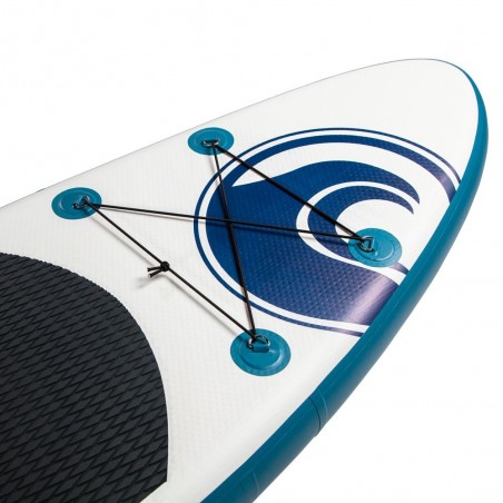 Stand up Paddle Gonflable WAVE 10'6 30'' 6'' (320x76x15cm) avec Pagaie, Leash, Pompe et Sac de Transport