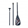 Pagaie Advanced de Stand up Paddle réglable de 175 à 215cm en fibre et carbonne, démontable en 3, FUSION Pagaie Advanced de Stand up Paddle réglable de 175 à 215cm en fibre et carbonne, démontable en 3, FUSION