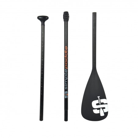 Pagaie de Stand Up Paddle réglable de 175 à 215cm et démontable en 3 sections  - Aluminium et Polyethylene - Nova