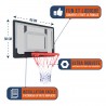 Panneau de basket de porte ou mural 80 x 58cm - Los Angeles Panneau de basket de porte ou mural 80 x 58cm - Los Angeles