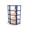Étagère d'angle polyvalente en métal - Charge lourde Max 750kg - 180 x 90 x 45 cm - Bleu Étagère d'angle polyvalente en métal - Charge lourde Max 750kg - 180 x 90 x 45 cm - Bleu