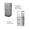 Étagère d'angle polyvalente en métal - Charge lourde Max 750kg - 180 x 90 x 45 cm - Gris Étagère d'angle polyvalente en métal - Charge lourde Max 750kg - 180 x 90 x 45 cm - Gris