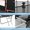 Trampoline extérieur Classique ø 427 cm- 14FT- Filet intérieur, Matelas de protection réversible et Echelle Trampoline extérieur Classique ø 427 cm- 14FT- Filet intérieur, Matelas de protection réversible et Echelle