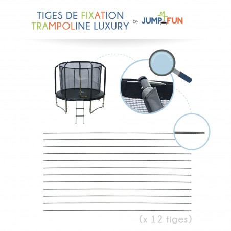 Set de tiges de connexion pour filet Luxury Semi-Pro 14FT Set de tiges de connexion pour filet Luxury Semi-Pro 14FT