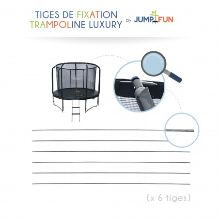 Set de tiges de connexion pour filet Luxury Semi-Pro 8FT Set de tiges de connexion pour filet Luxury Semi-Pro 8FT