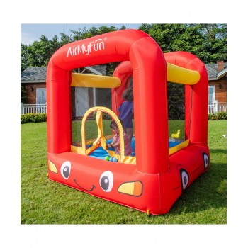 Château Gonflable - Jumpy Car - Surface 210x205x200 cm - souffleur et sac de rangement inclus