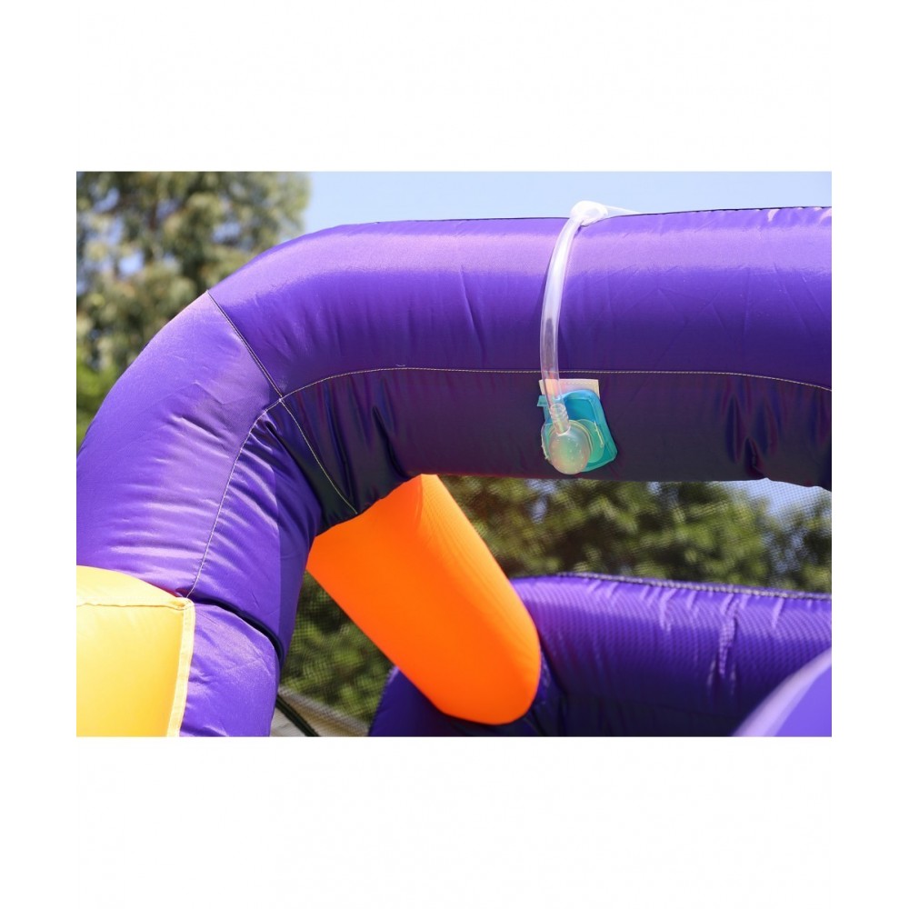 Château Aquatique Gonflable - Grand Splash - Surface 460x415x230 cm - souffleur et sac de rangement inclus