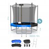 Trampoline extérieur Classique ø 244 cm- 8FT- Filet intérieur, Matelas de protection réversible et Echelle Trampoline extérieur Classique ø 244 cm- 8FT- Filet intérieur, Matelas de protection réversible et Echelle
