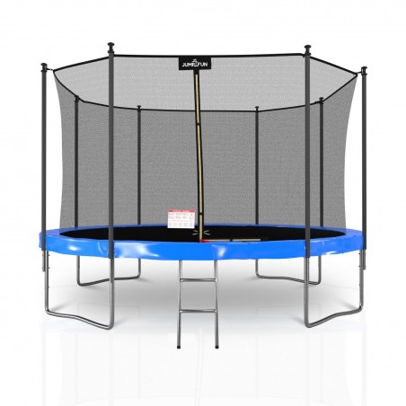 Trampoline extérieur Classique ø 366 cm- 12FT- Filet intérieur, Matelas de protection réversible et Echelle