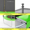 Trampoline extérieur 150 cm - filet de sécurité + matelas de protection + echelle - norme EU Trampoline extérieur 150 cm - filet de sécurité + matelas de protection + echelle - norme EU