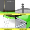Trampoline de jardin ø244 cm- 8FT- Filet intérieur, Matelas de protection et Echelle Trampoline de jardin ø244 cm- 8FT- Filet intérieur, Matelas de protection et Echelle