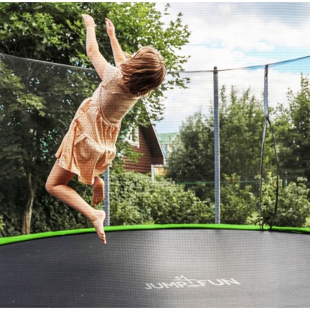 Trampoline de jardin ø244 cm- 8FT- Filet intérieur, Matelas de protection et Echelle