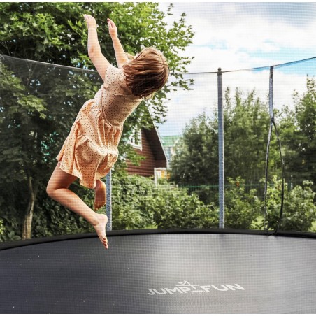 Trampoline de jardin ø244 cm- 8FT- Filet intérieur, Matelas de protection et Echelle