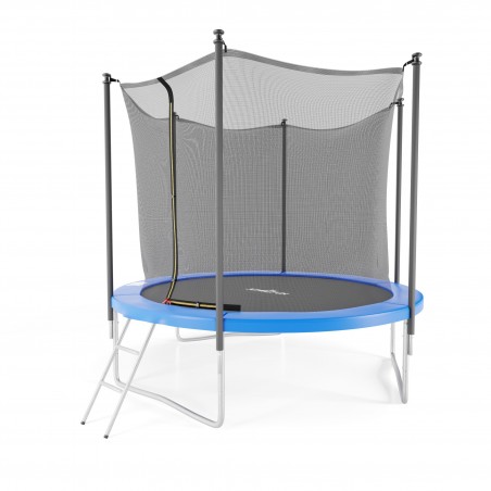 Trampoline de jardin ø244 cm- 8FT- Filet intérieur, Matelas de protection et Echelle