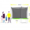 Trampoline de jardin ø 305 cm- 10FT- Filet intérieur, Matelas de protection et Echelle Trampoline de jardin ø 305 cm- 10FT- Filet intérieur, Matelas de protection et Echelle