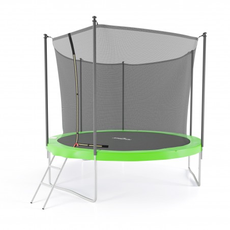 Trampoline de jardin ø 305 cm- 10FT- Filet intérieur, Matelas de protection et Echelle