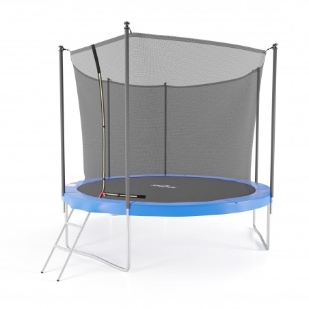 Trampoline de jardin ø 305 cm- 10FT- Filet intérieur, Matelas de protection et Echelle