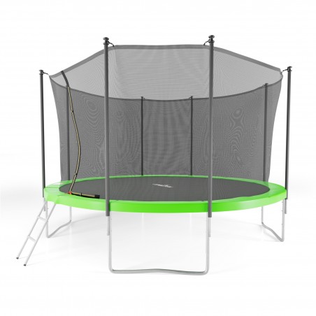 Trampoline extérieur 360 cm - filet de sécurité + matelas de protection + echelle - norme EU