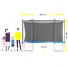 Trampoline extérieur 360 cm - filet de sécurité + matelas de protection + echelle - norme EU Trampoline extérieur 360 cm - filet de sécurité + matelas de protection + echelle - norme EU