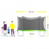 Trampoline extérieur 430 cm - filet de sécurité + matelas de protection + echelle - norme EU Trampoline extérieur 430 cm - filet de sécurité + matelas de protection + echelle - norme EU