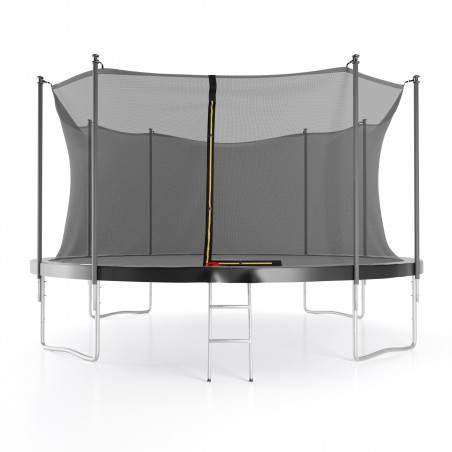 Trampoline extérieur 430 cm - filet de sécurité + matelas de protection + echelle - norme EU