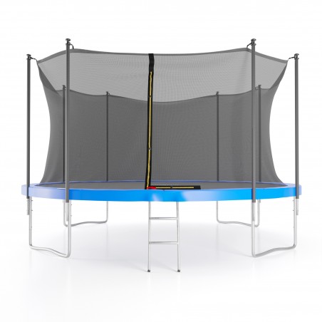 Trampoline extérieur 430 cm - filet de sécurité + matelas de protection + echelle - norme EU