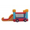 Château Gonflable Bobby avec Toboggan et escalade 4m60, souffleur et sac de rangement inclus Château Gonflable Bobby avec Toboggan et escalade 4m60, souffleur et sac de rangement inclus