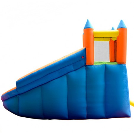 Château Aquatique Gonflable pour enfants 4m - Aire de jeux avec Escalade, Tobbogan et Piscine