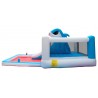 Château Aquatique Gonflable pour enfants 4,80m - Aire de jeux avec Toboggan et Piscine - Sharky Bay Château Aquatique Gonflable pour enfants 4,80m - Aire de jeux avec Toboggan et Piscine - Sharky Bay