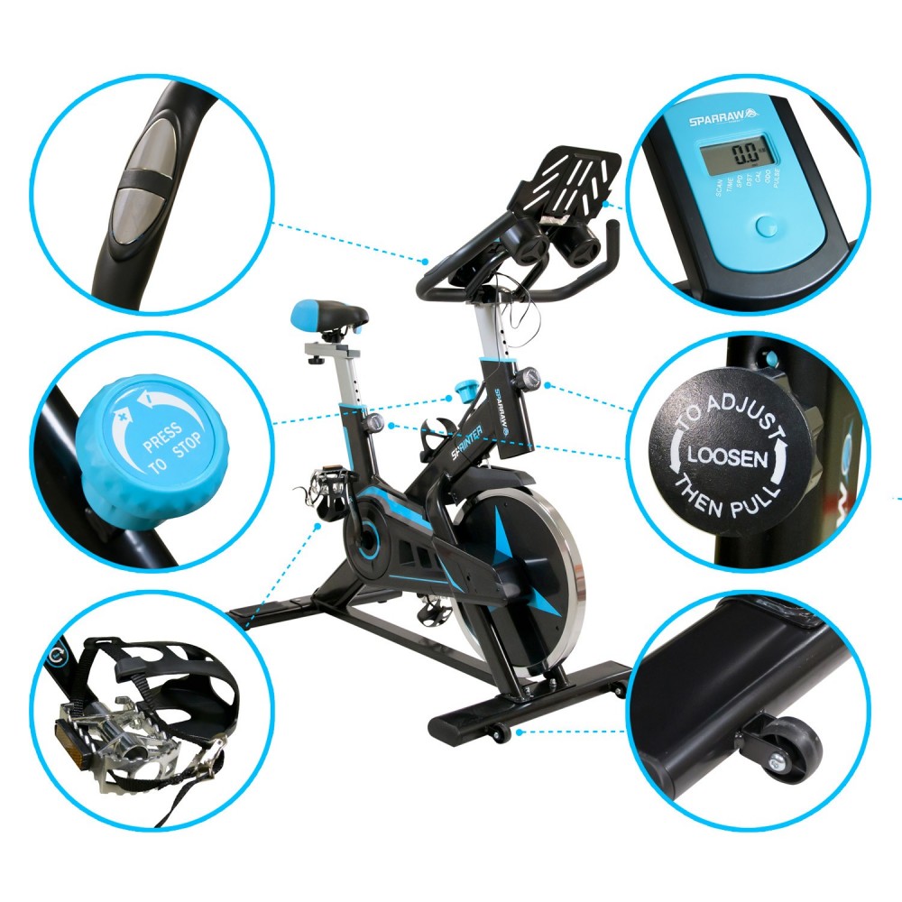 Vélo Spinning SPRINTER - Inertie 16Kg