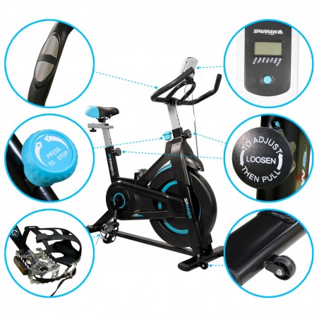 Vélo Spinning  SPINNER - Inertie 6Kg