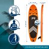 Pack Stand Up Paddle Gonflable 9'0 - Havane 2 ROHE 9' x 30" x 5" (274x76x13 cm) - avec accessoires Pack Stand Up Paddle Gonflable 9'0 - Havane 2 ROHE 9' x 30" x 5" (274x76x13 cm) - avec accessoires