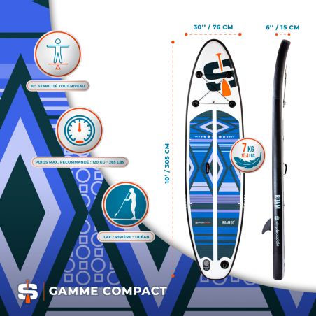 JUNIOR 8'0 PACK STAND UP PADDLE