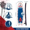 Stand Up Paddle 14' - SQUAD FSN 14' x 47" x 8" (427x119x20 cm) avec Pagaie, Leash, Pompe et Sac de Transport Stand Up Paddle 14' - SQUAD FSN 14' x 47" x 8" (427x119x20 cm) avec Pagaie, Leash, Pompe et Sac de Transport