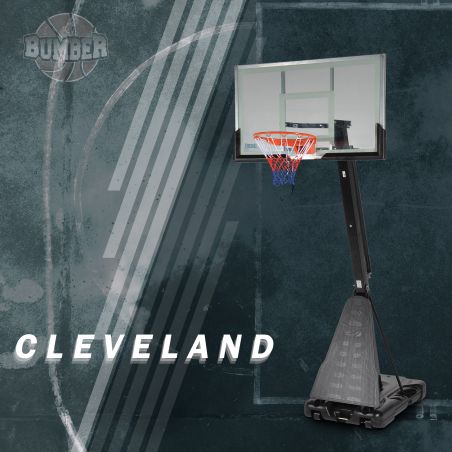 Panier de Basket sur Pied Mobile "Cleveland" Hauteur Réglable de 2.30m à 3.05m (7.5' a 10')