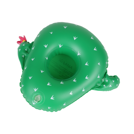 Porte Boisson Gonfable pour Piscine ou Plage, Flotteur, Accessoire d'Eau - Cactus 28x23cm