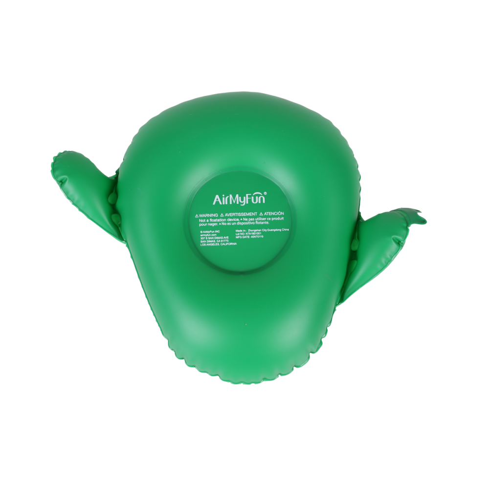 Porte Boisson Gonfable pour Piscine ou Plage, Flotteur, Accessoire d'Eau - Cactus 28x23cm