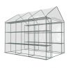 Serre d'hivernage 4m² - Avec étagères et porte zippée Serre d'hivernage 4m² - Avec étagères et porte zippée