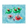 Porte Boisson Gonfable pour Piscine ou Plage, Flotteur, Accessoire d'Eau - Léopard ø18cm Porte Boisson Gonfable pour Piscine ou Plage, Flotteur, Accessoire d'Eau - Léopard ø18cm