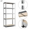 Lot de 2 Etagères Charges Lourdes -150x70x30cm Gris Lot de 2 Etagères Charges Lourdes -150x70x30cm Gris
