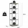 Etagère Charges Lourdes -180x60x40cm Gris Etagère Charges Lourdes -180x60x40cm Gris