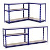 Etagère Charges Lourdes -180x120x40cm Bleu Etagère Charges Lourdes -180x120x40cm Bleu