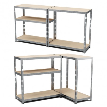 Etagère Charges Lourdes -180x90x40cm Gris Etagère Charges Lourdes -180x90x40cm Gris